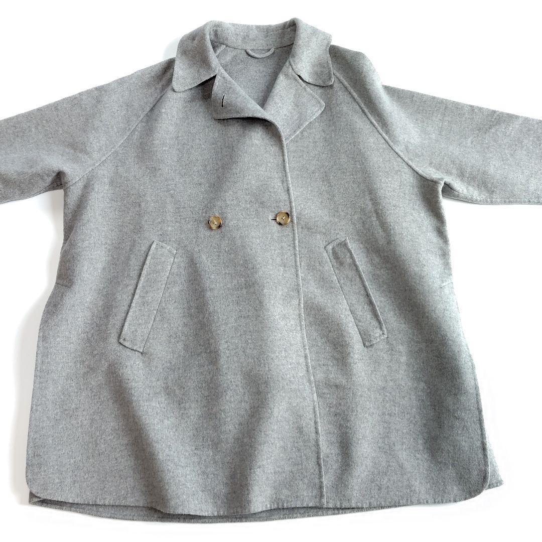 近年製 ビューティアンドユース リバーポンチョコート S グレー ケープコート