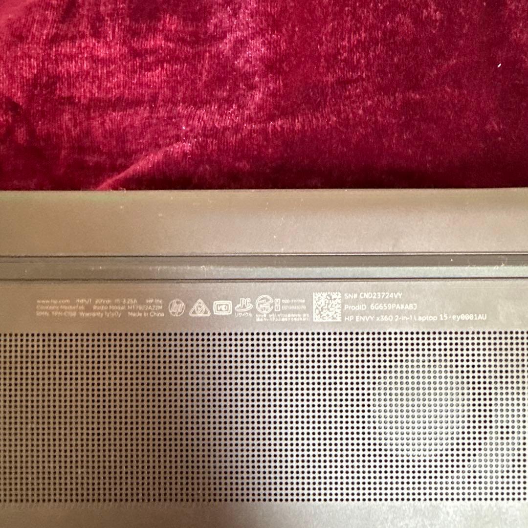 HP ENVY x360 15-ey0001AU Ryzen7タッチ可2in1