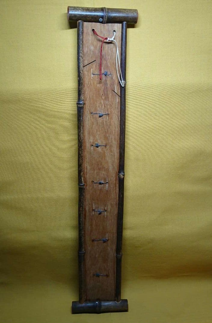 【美品】七福神　陶器　古竹　壁掛け　置物　インテリア　工芸品　美術品　A1104