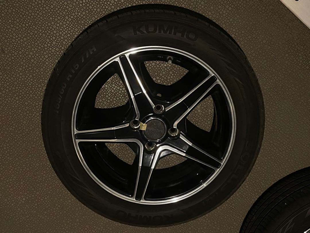 5スポークホイールセット 165/60R15