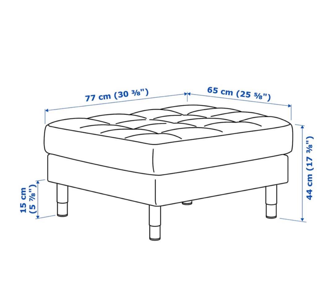 「港区引取り」IKEA ソファ　LANDSKRONA3人掛けソファ+オットマン