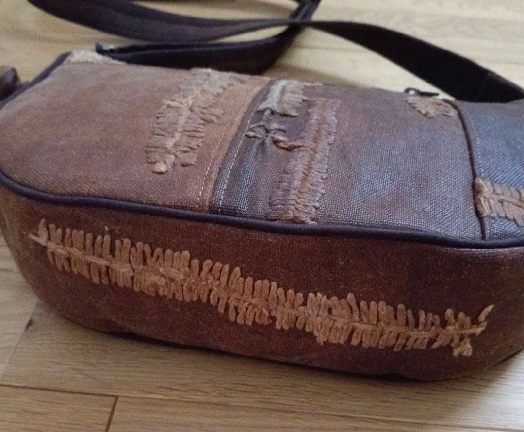 古布酒袋　ショルダーバッグ　1点物　ハンドメイド　時代物