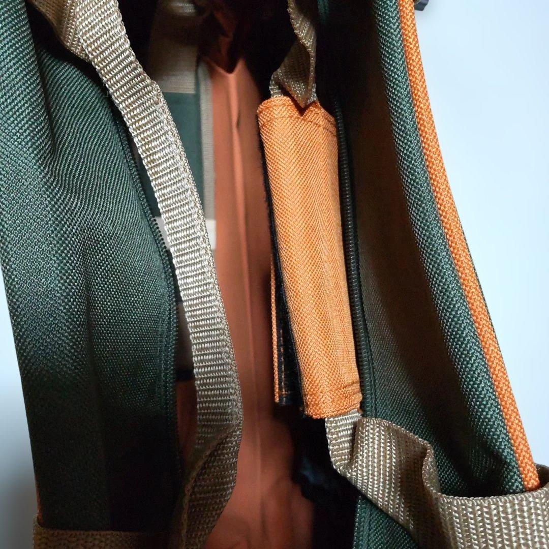 HELLO KITTY ボストンバッグ グリーン/オレンジ