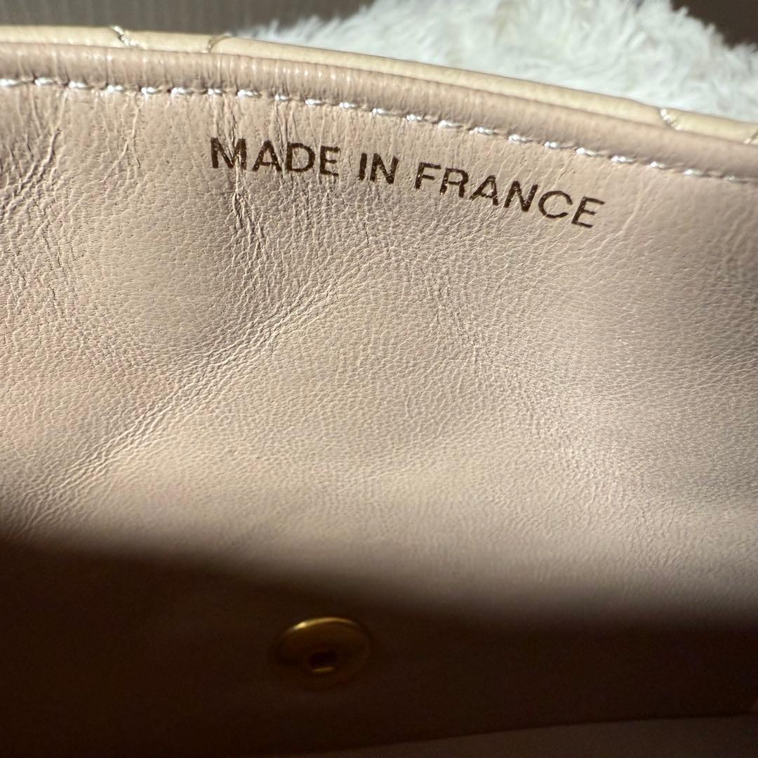 シャネル CHANEL マトラッセ ダイアナ チェーンバッグ 2番台 ベージュ