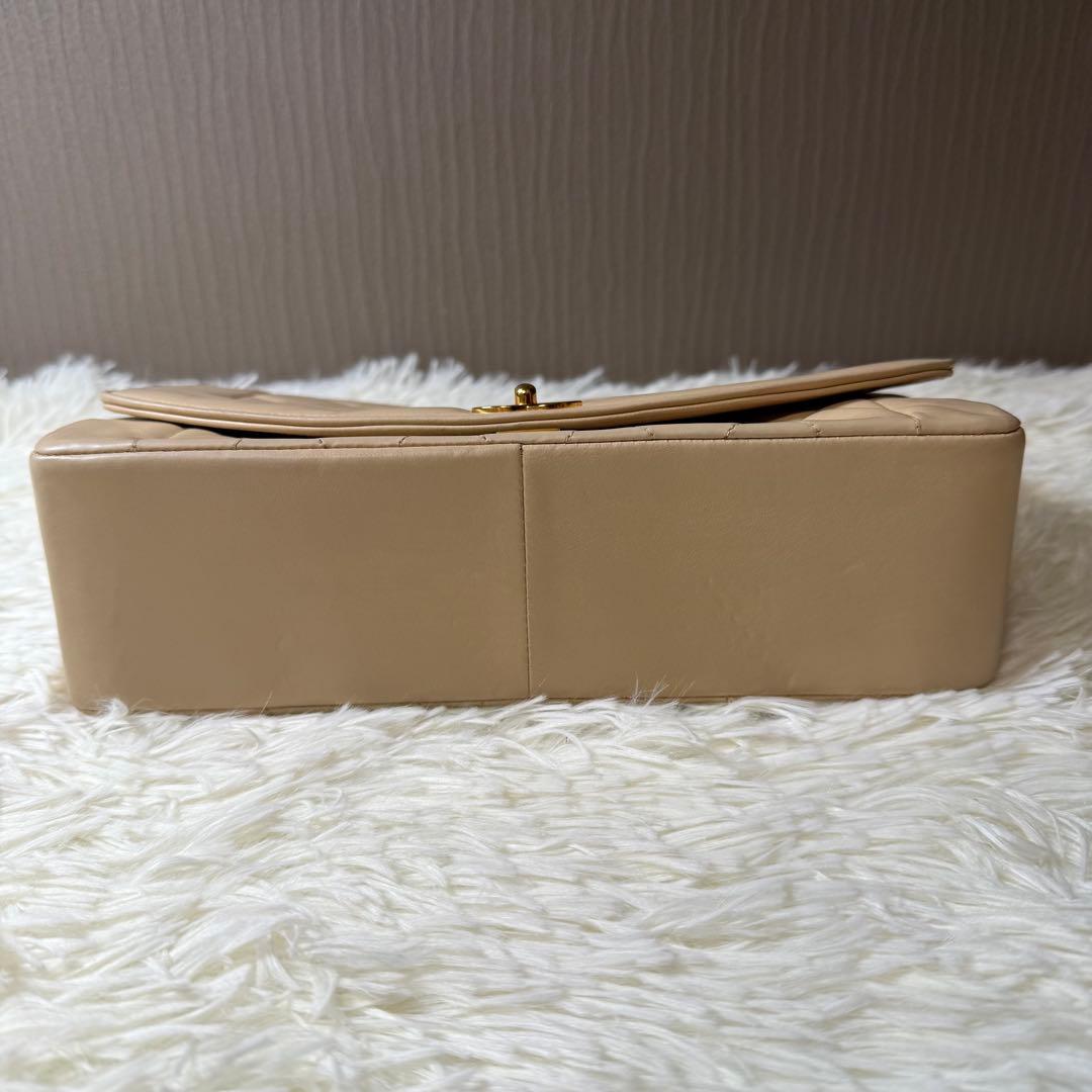 シャネル CHANEL マトラッセ ダイアナ チェーンバッグ 2番台 ベージュ