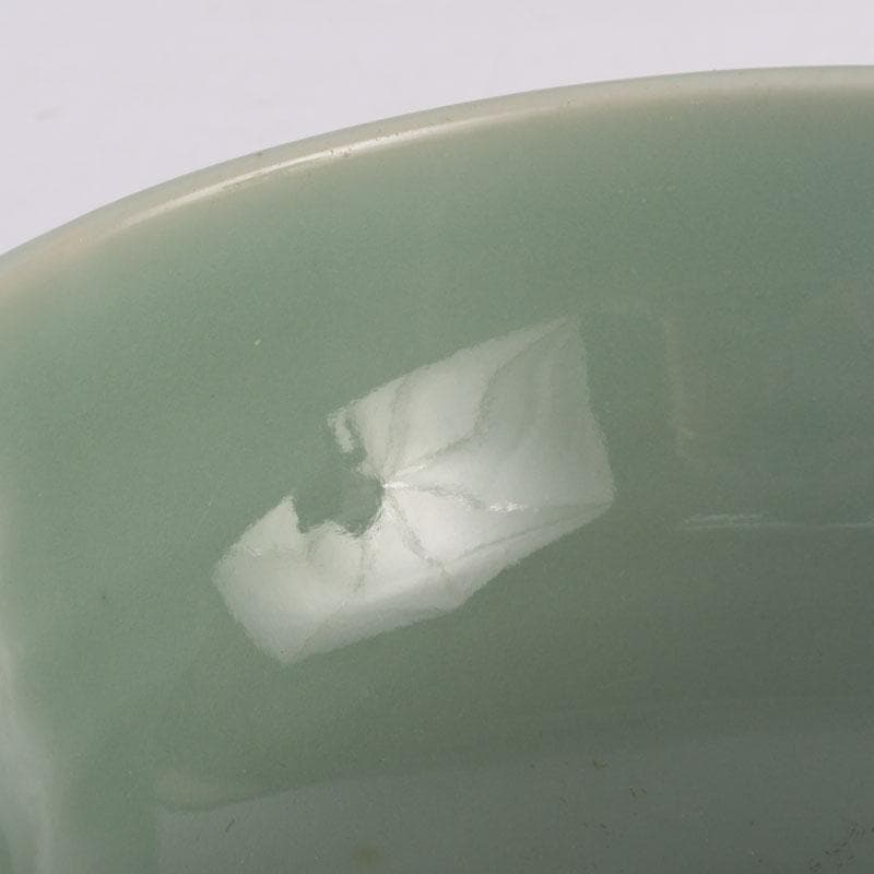 伊万里青磁　鍋島青磁　人形手　鉢　時代箱付　V　9532