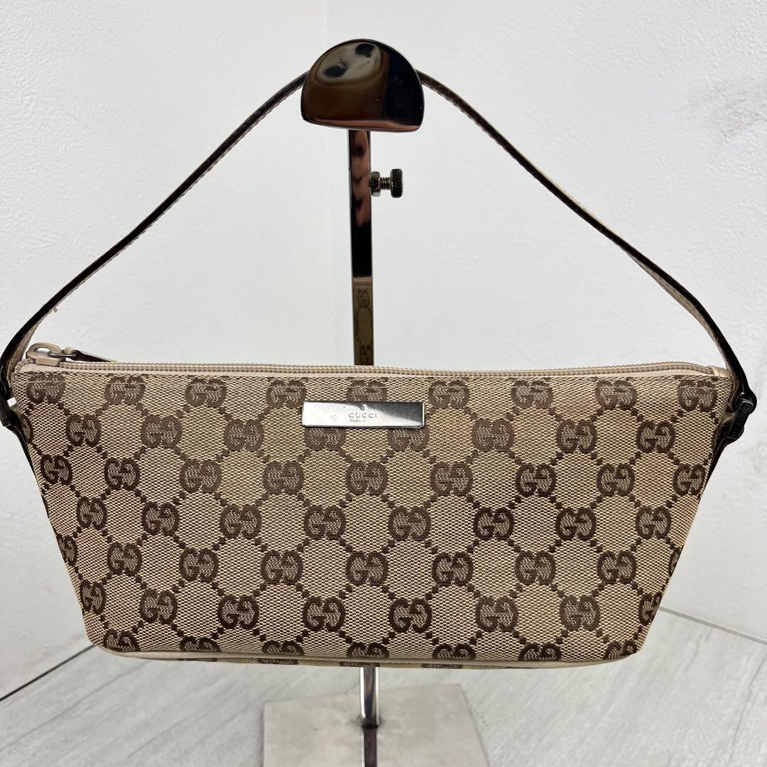 極美品✨ GUCCI グッチ ハンドバッグ アクセサリーポーチ GG キャンバス