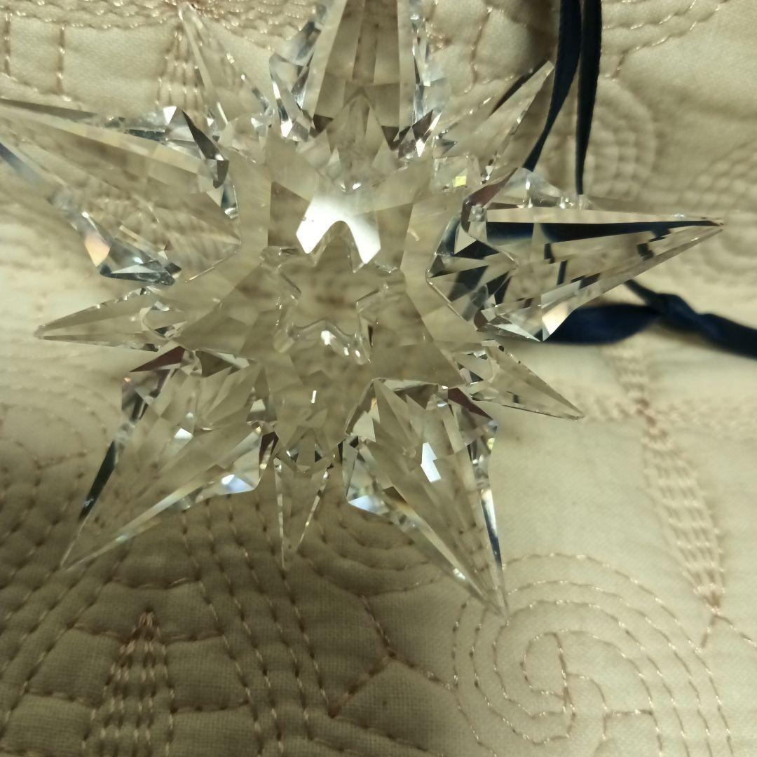 スワロフスキー　クリスタル　スター　オーナメント 2001年製　限定　レトロ