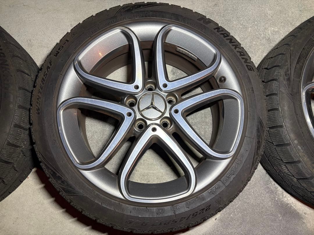 メルセデスベンツ 純正17インチホイールセット　225/45R17 スタッドレス