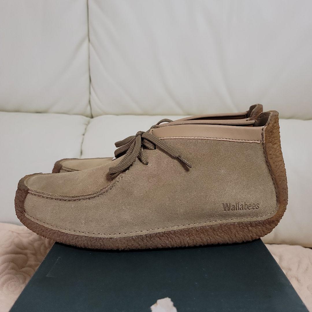 未使用タグ付きクラークスレッドランドClarksワラビースエード8M26.0CM