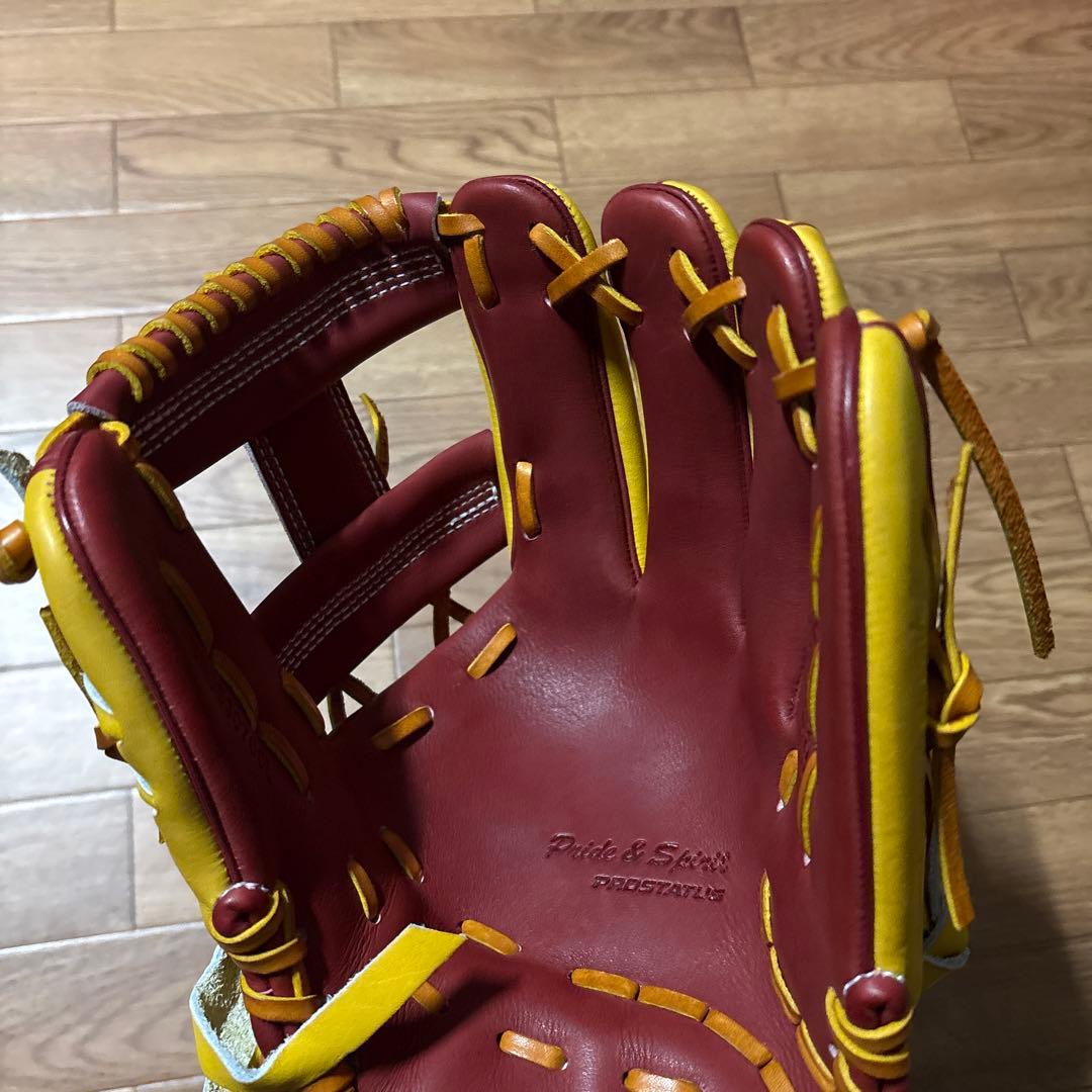 プロステイタス 今宮健太モデル 軟式グローブ 赤黄色