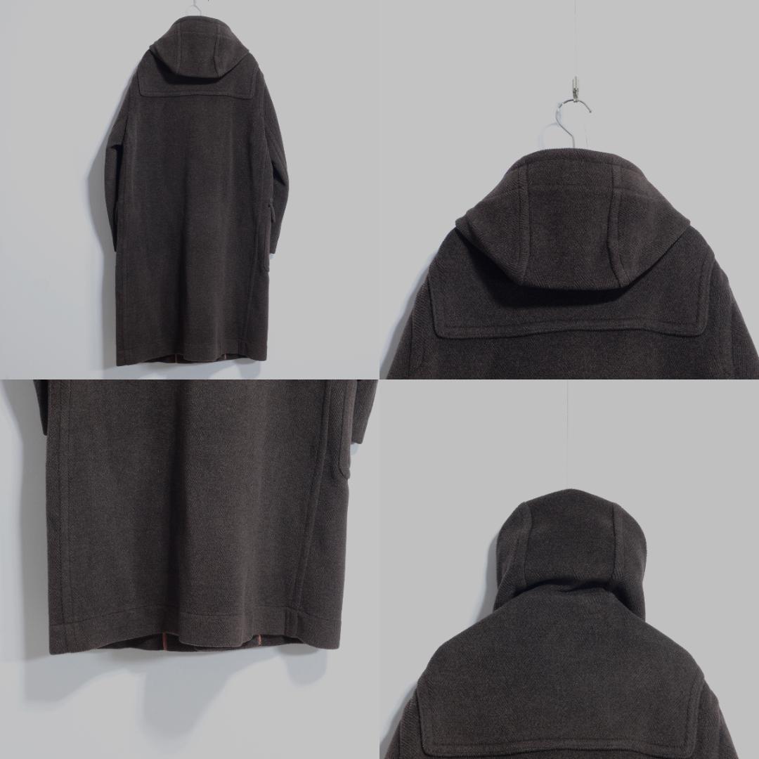 極上品 チベット社 ムーアブルックカットパイル ダッフルコート 杢茶 36