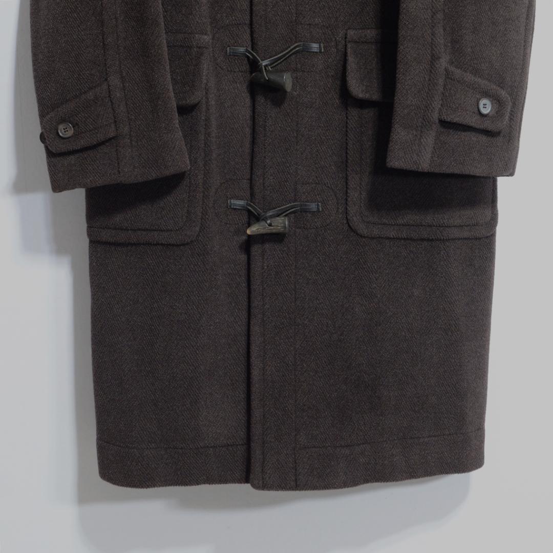 極上品 チベット社 ムーアブルックカットパイル ダッフルコート 杢茶 36