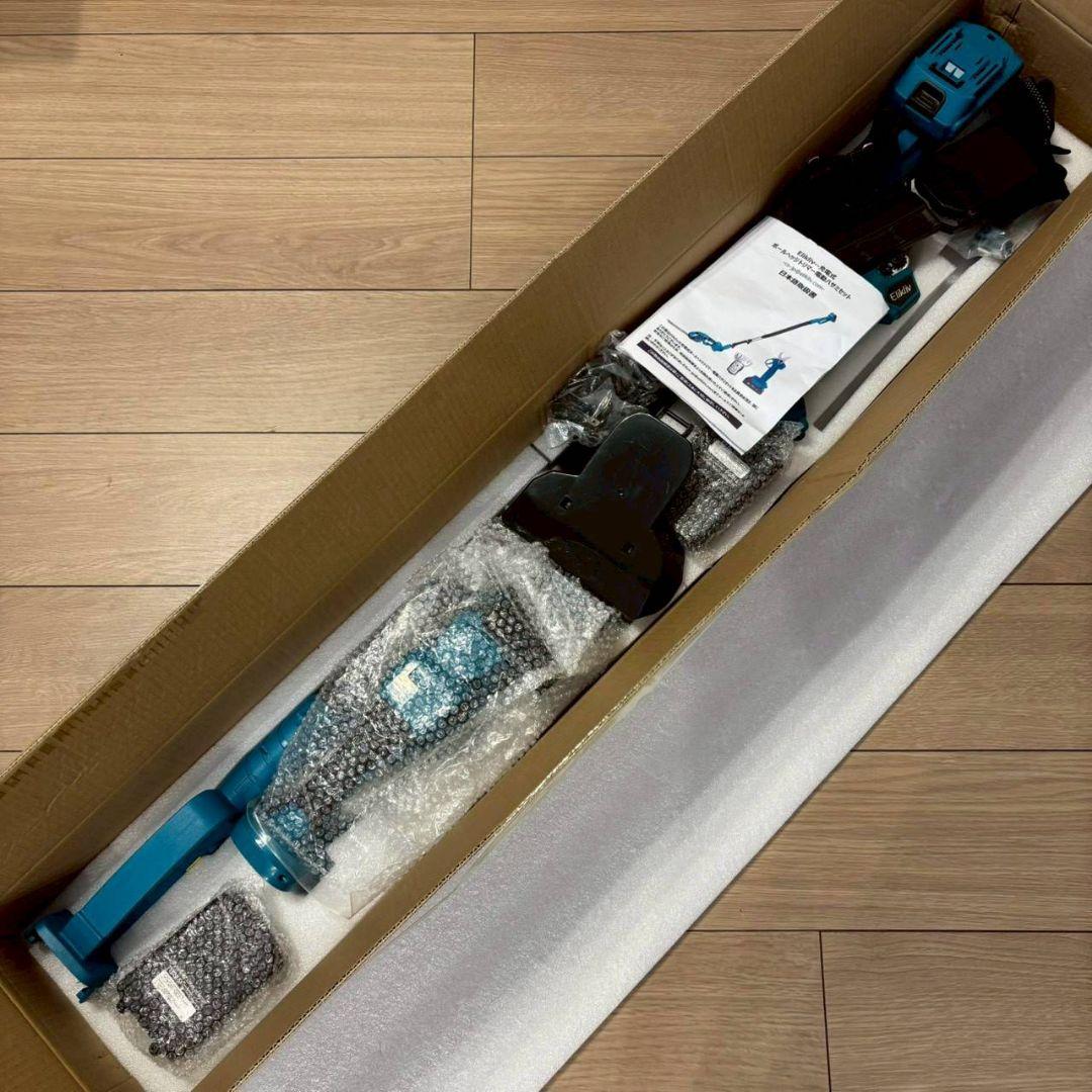 高枝切り鋏　剪定ばさみ　ヘッジトリマー　伸縮ポール　1台5役　充電式　バッテリー