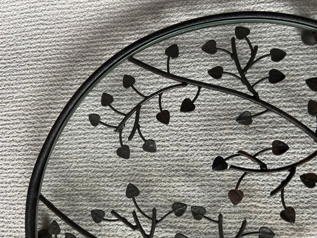 アイアントレイ　ガラスフラットトレイ