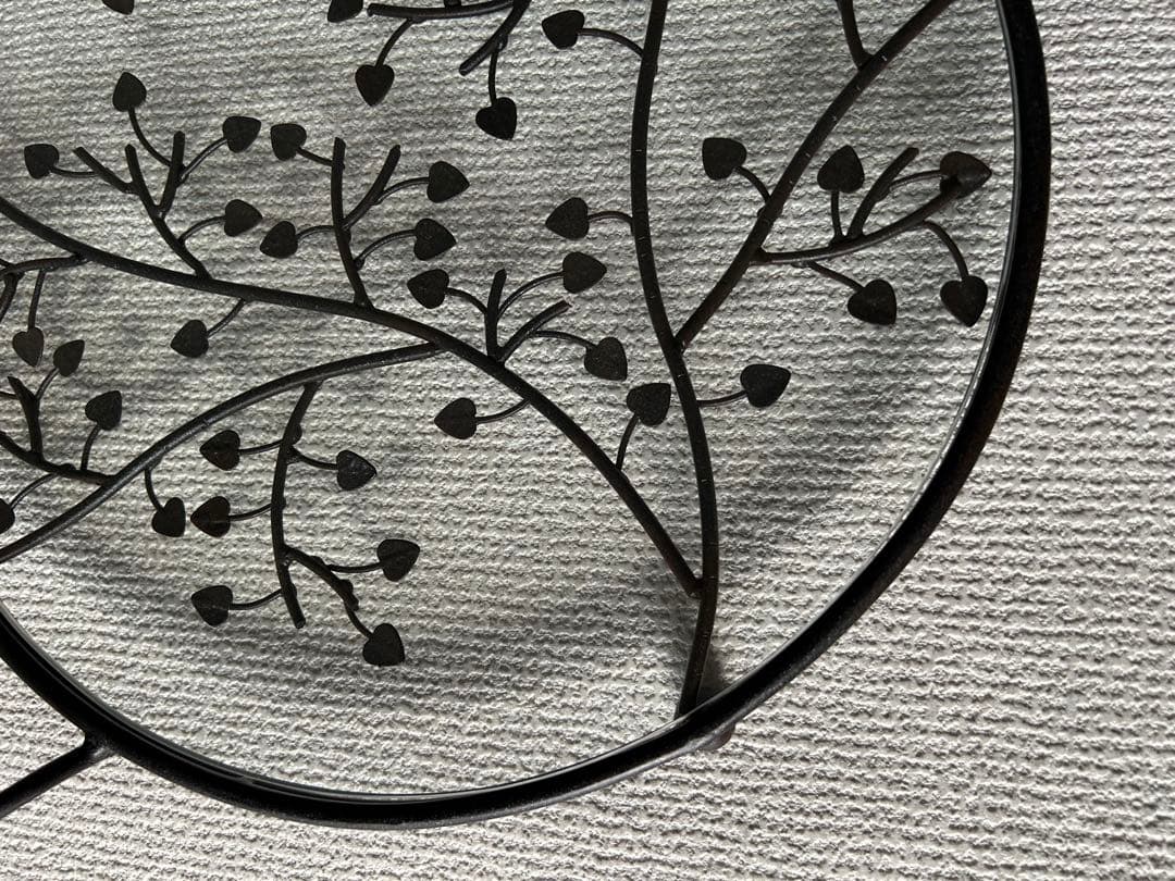 アイアントレイ　ガラスフラットトレイ