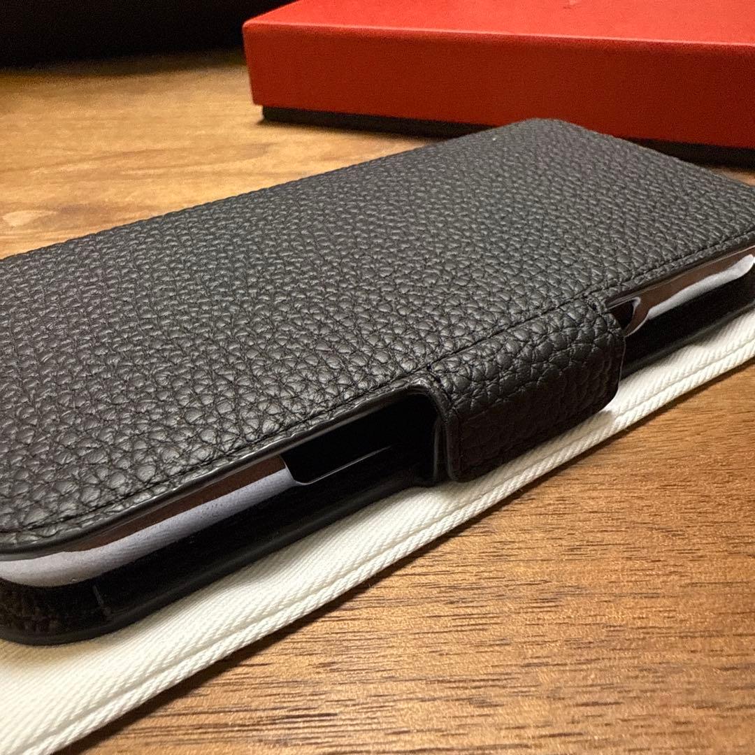 ボナベンチュラiPhone16Proケース　手帳型　ブラック