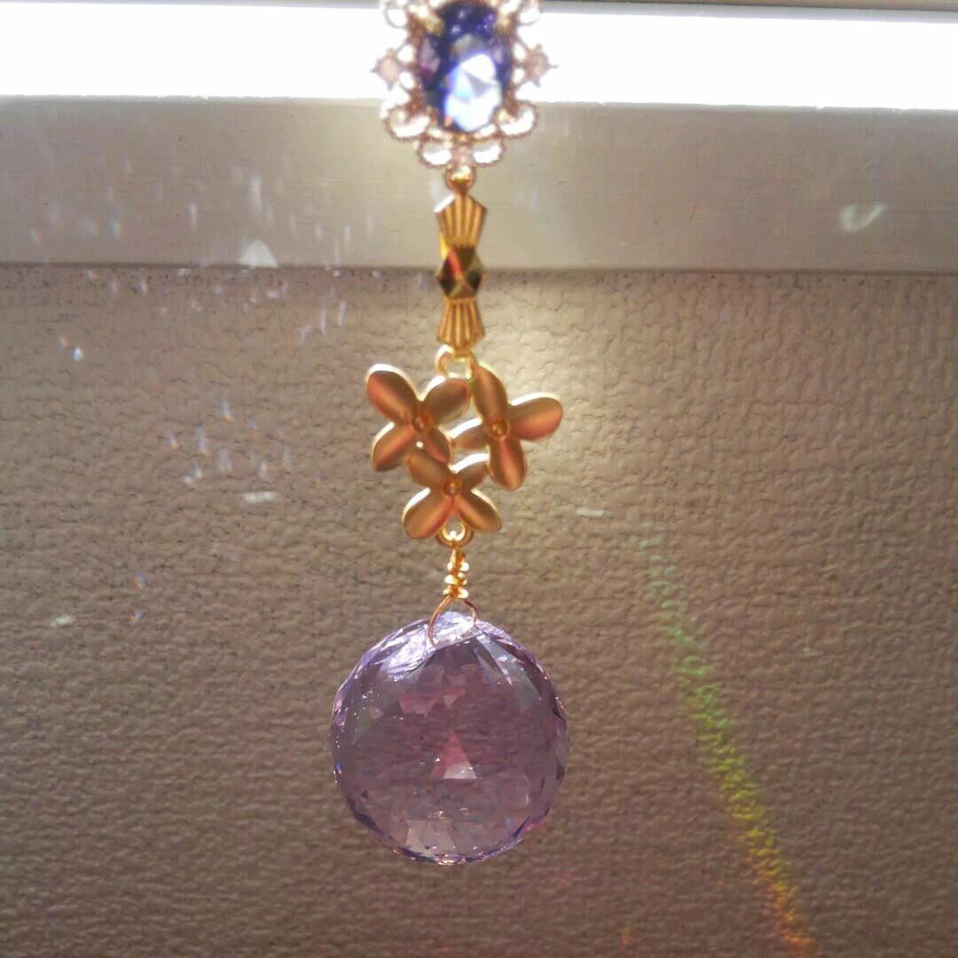 サンキャッチャー♡ハンドメイド「Swarovski✧︎バイオレット♡」