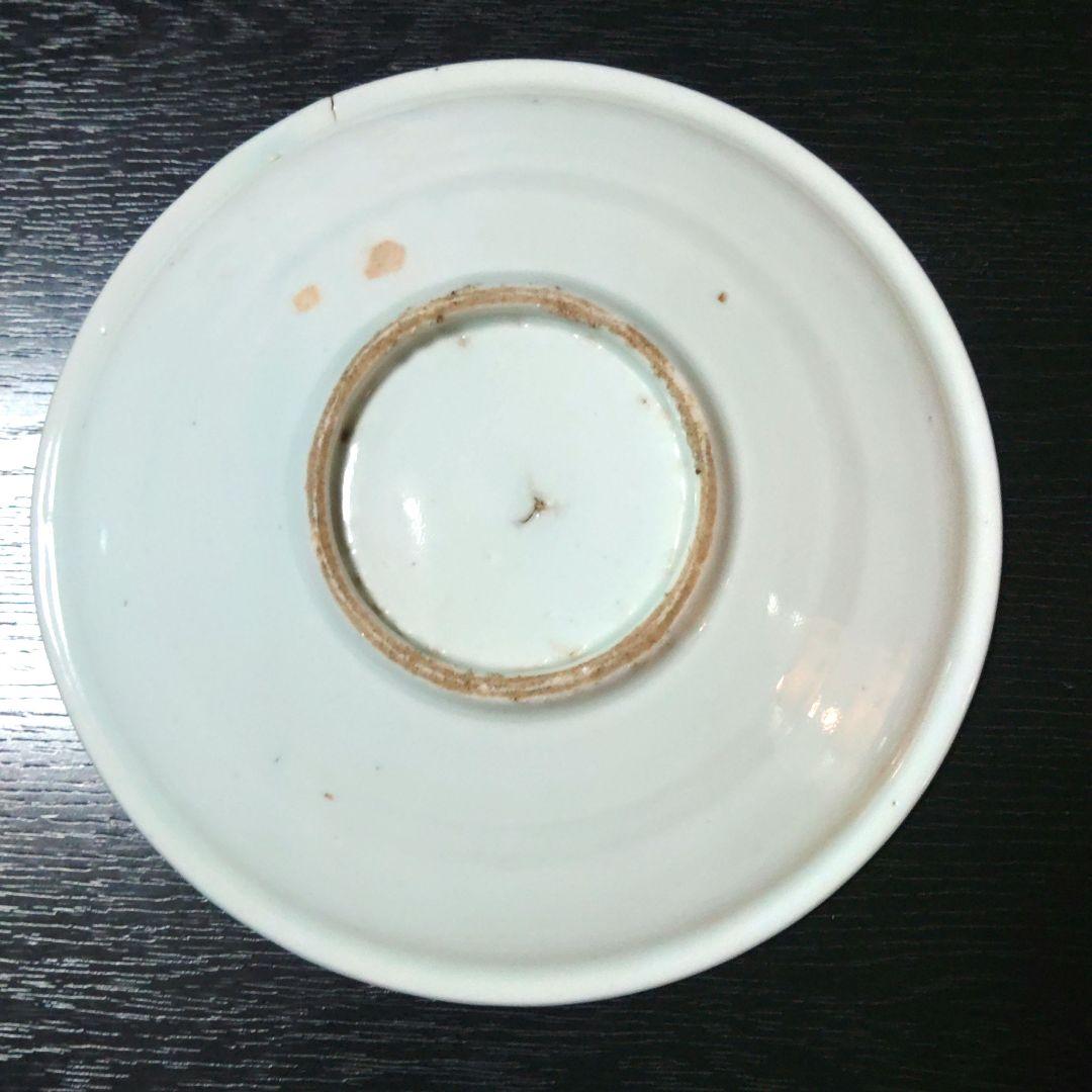 初期伊万里　釣り人物　中皿　太公望