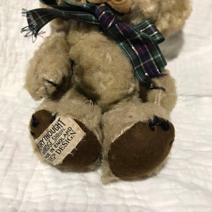 ヴィンテージ チーキー メリーソート アートシルク テディベア アンティーク