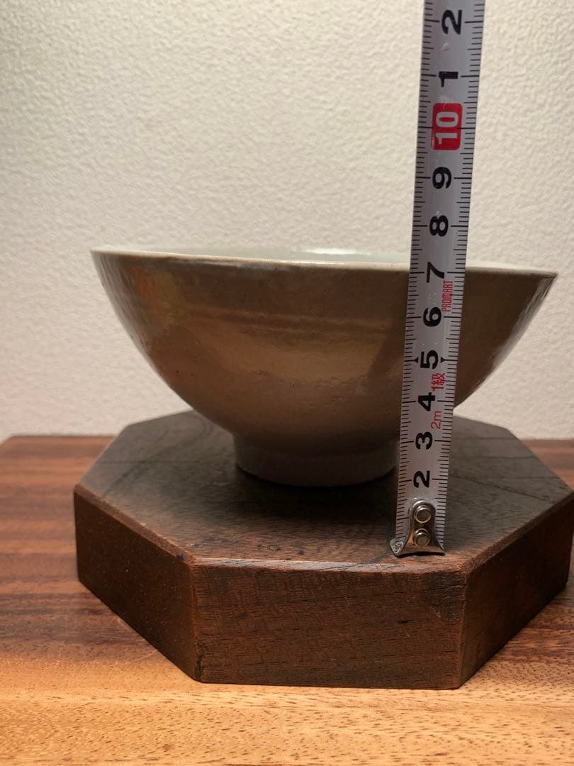 李朝 白磁茶碗 約15cm 飯碗 抹茶茶碗 茶道