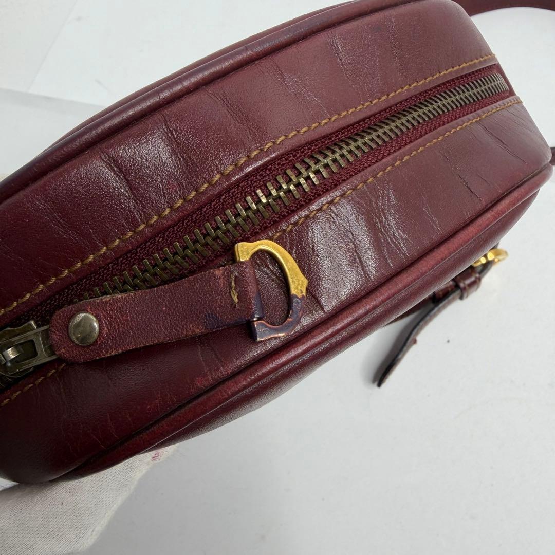 【美品✨️】カルティエ マストライン ショルダーバッグ レザー ゴールド金具