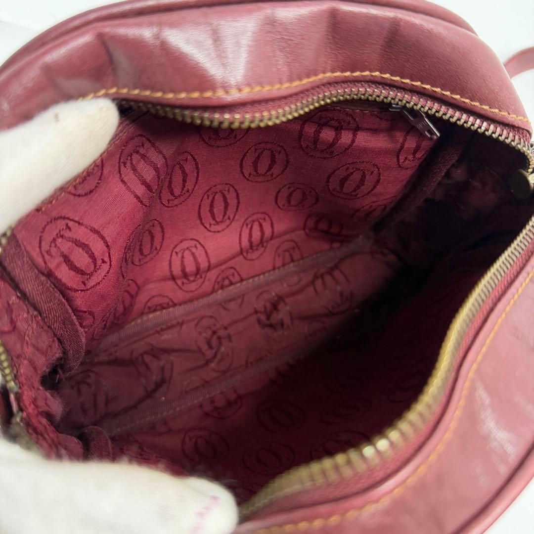 【美品✨️】カルティエ マストライン ショルダーバッグ レザー ゴールド金具