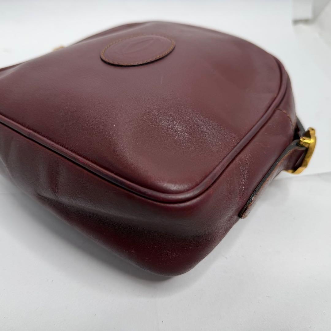 【美品✨️】カルティエ マストライン ショルダーバッグ レザー ゴールド金具