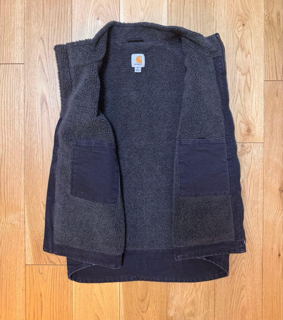 トップス Duck SHERPA-LINED VEST by Carhartt