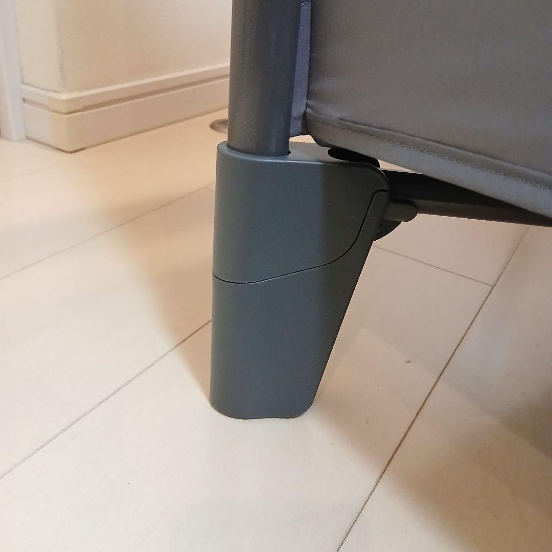 【美品】 アップリカ ココネルエアープラス　ベビーベッド グレー