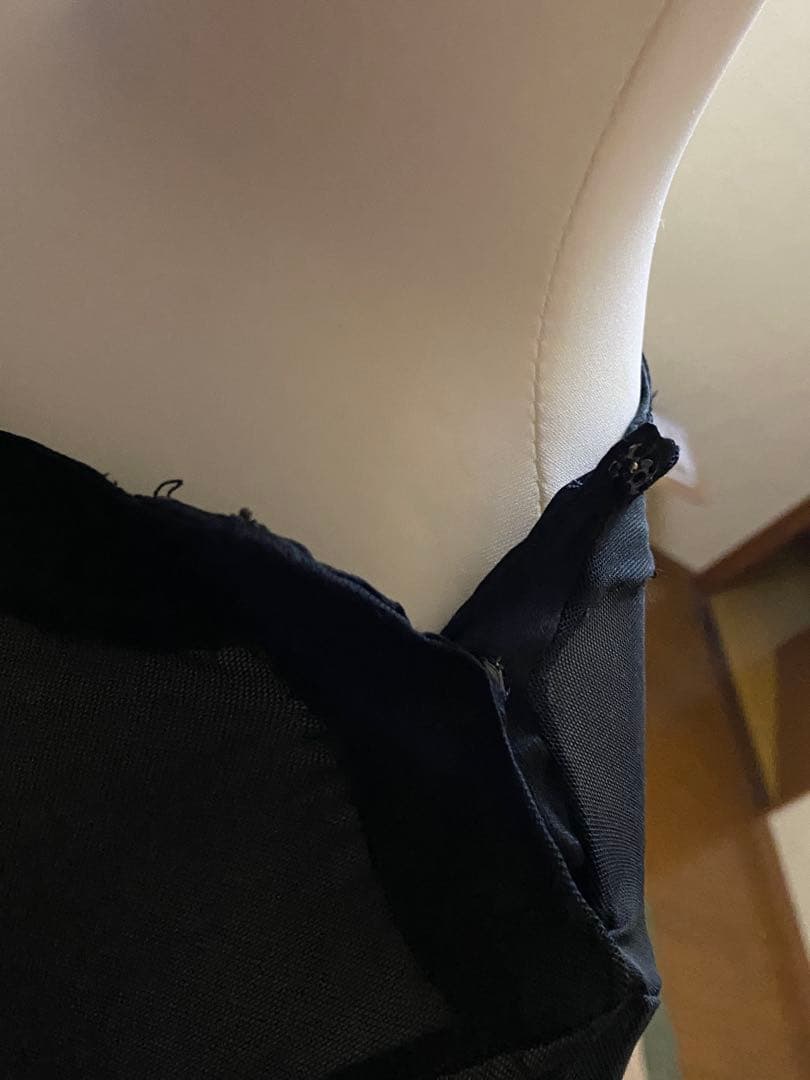 社交ダンス用ドレス 黒と赤 フリンジ