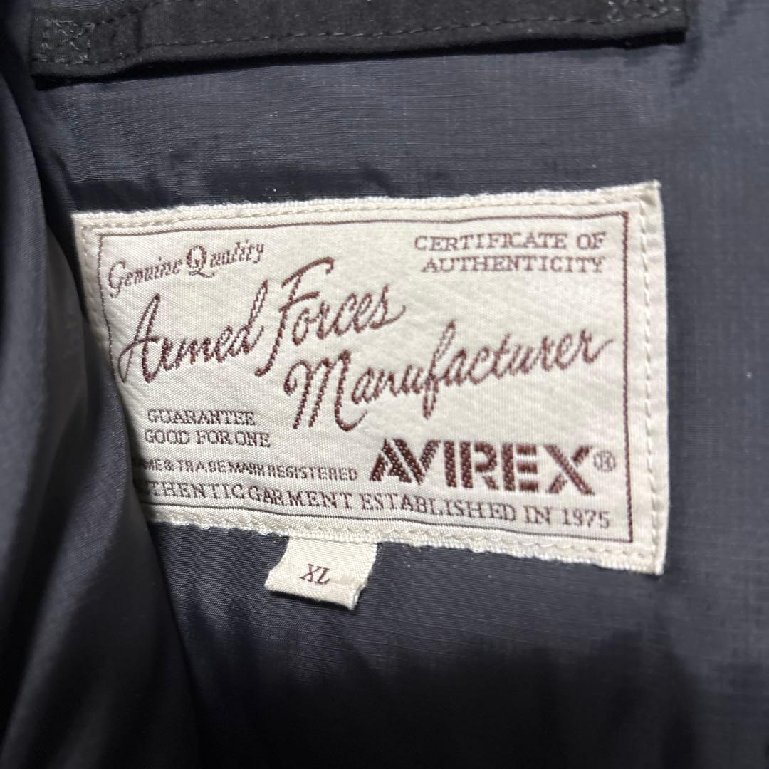 AVIREX ダウン ブラック XL 美品