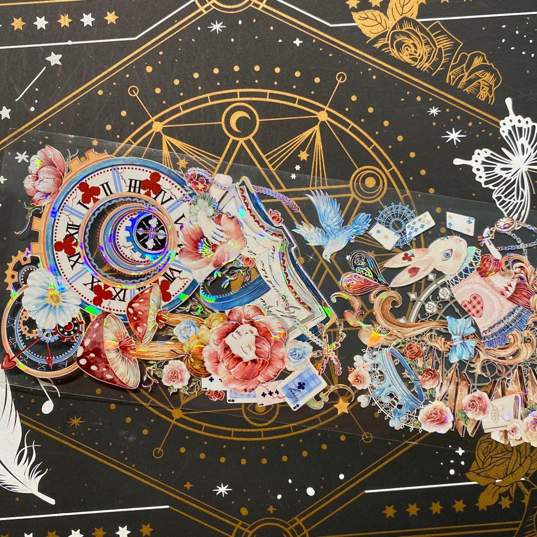 【9221】海外　中古巻　貝殻光マスキングテープ　アイリス　童話世界　残量多め