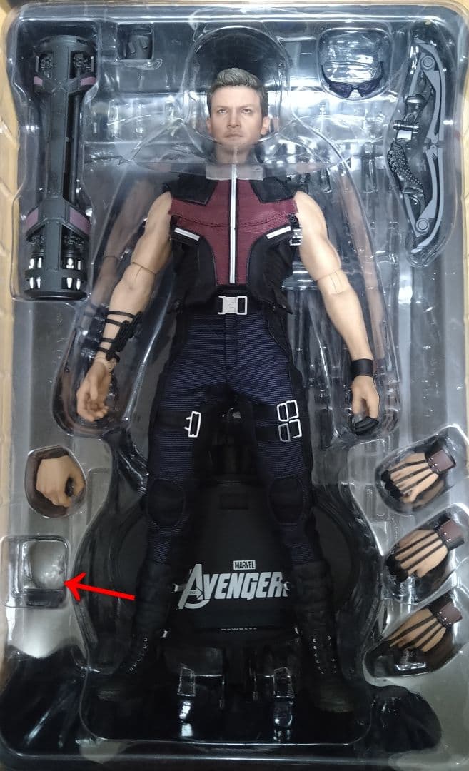 【現状品】hottoys ホークアイ アベンジャーズ ホットトイズ