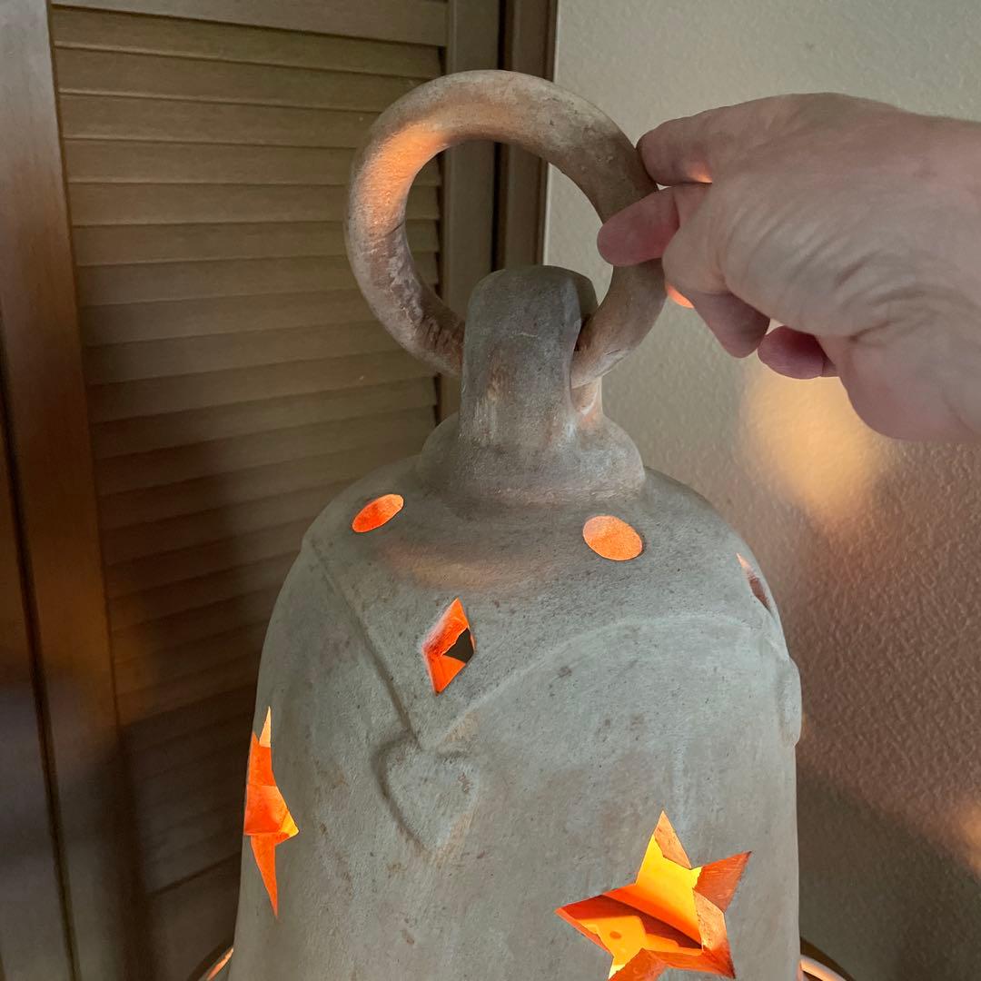 素焼きテラコッタ　特大ベル型