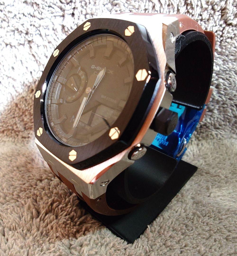 新品 G-SHOCK GA-2100 カシオーク カスタム 未使用ブラウンバンド
