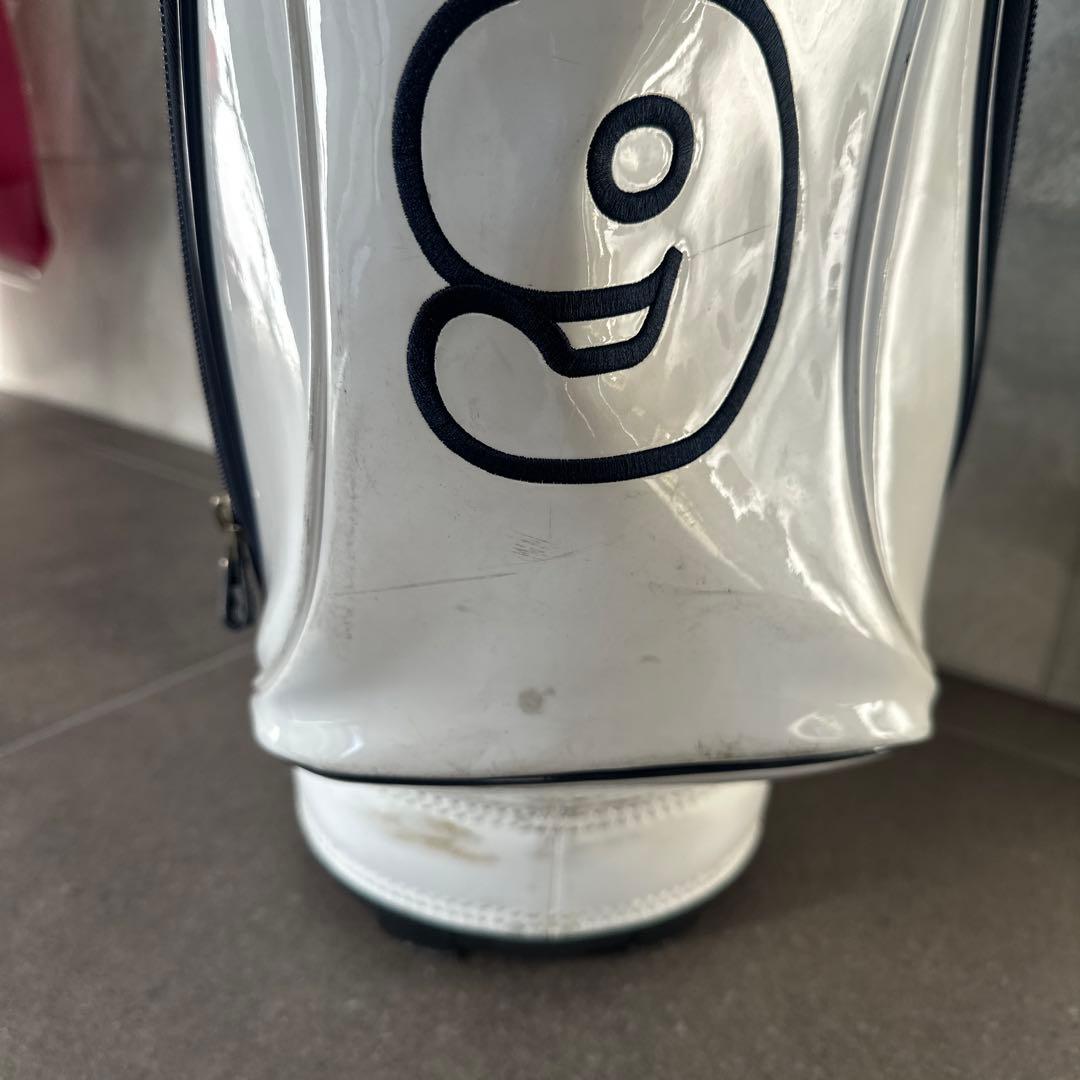 PEARLY GATES エナメルキャディバッグ