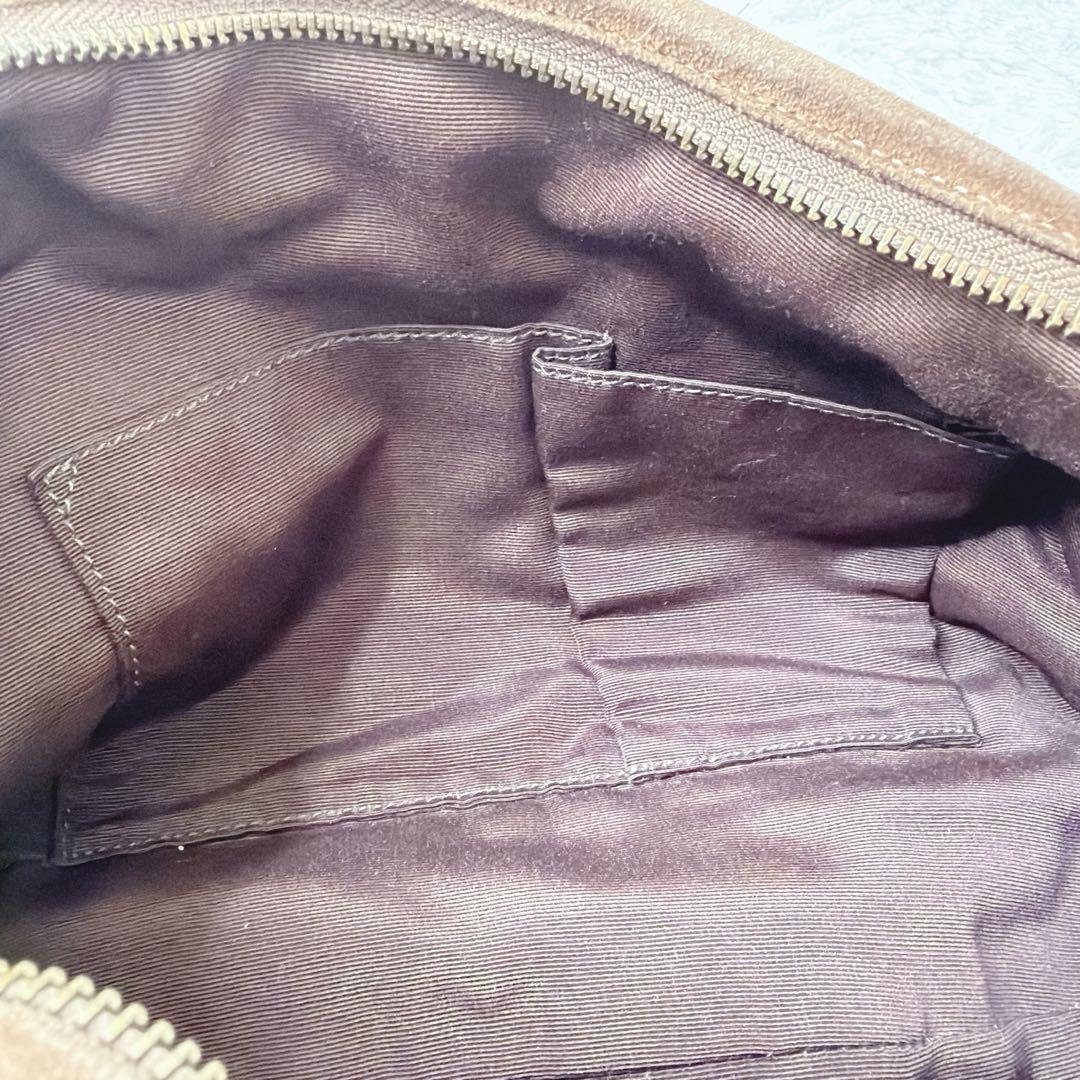 希少✨ COACH スエード レザー パッチワーク ショルダー バッグ 肩掛け