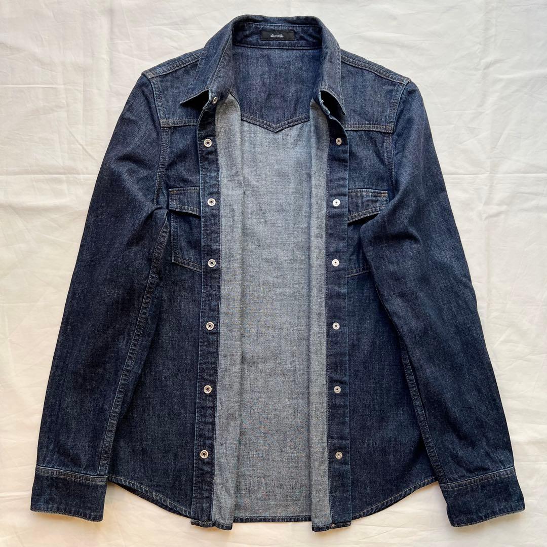【2度着用】allureville アルアバイル デニム シャツ M ダンガリー