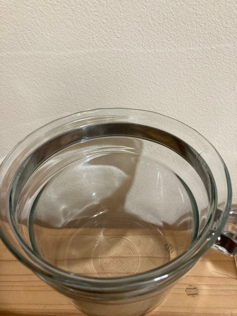 オールドパイレックス ガラス製 片手鍋 蓋付き