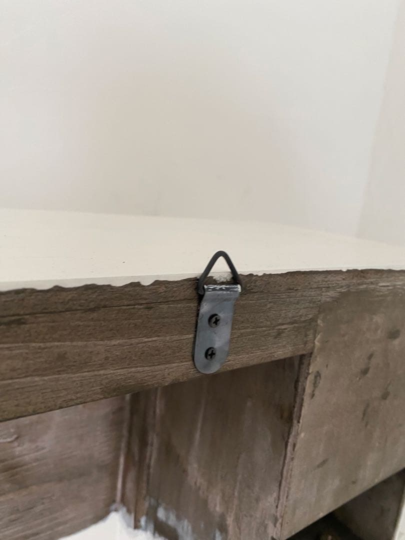 マントルピース　ホワイト 木製　シャビー