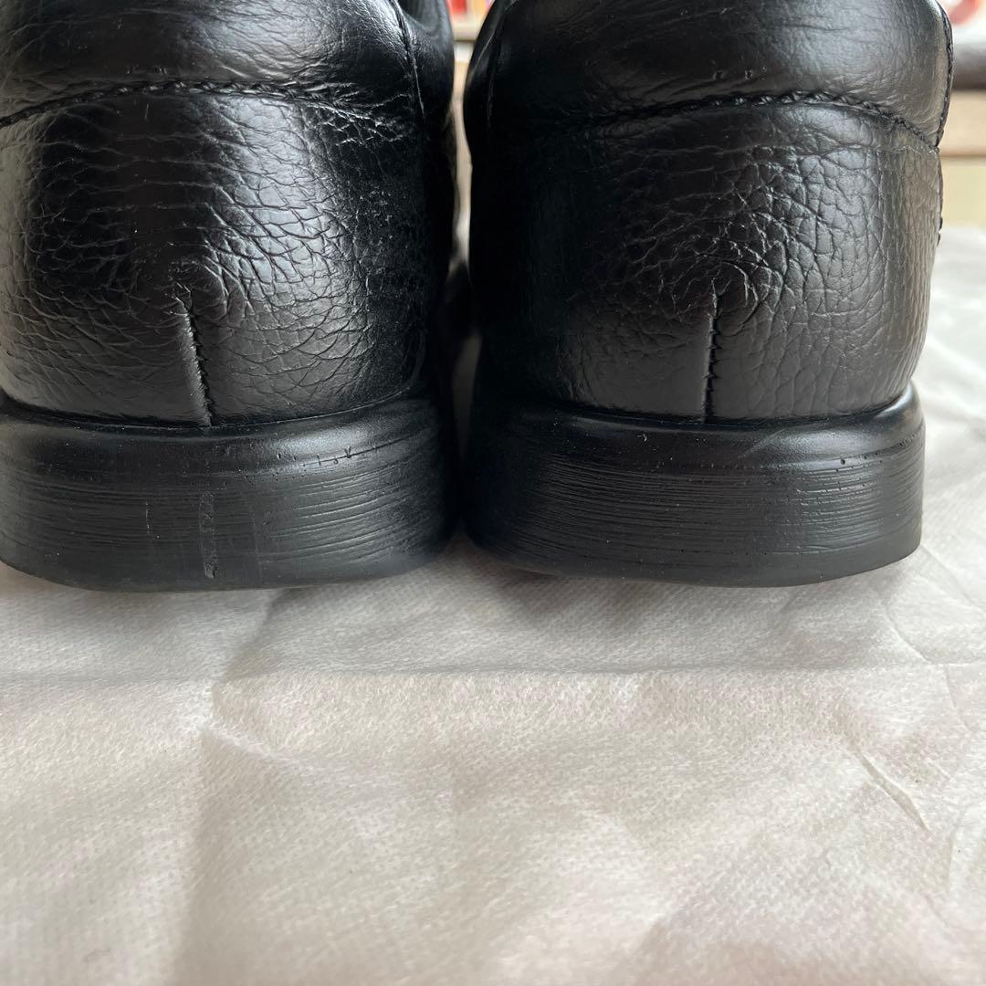 SASエスエーエス　レザー シューズ スニーカー黒 ブラック靴BOUT TIME