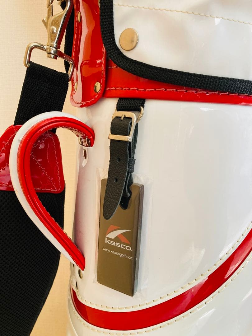 Kasco ゴルフ　キャディバッグ ホワイト/レッド　美品　初心者　おすすめ