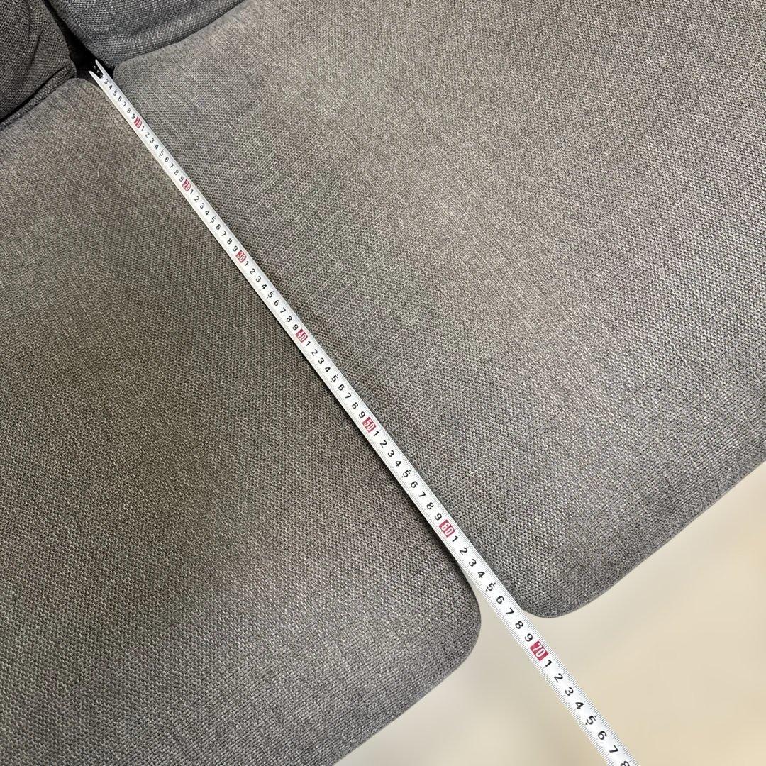 2人掛けソファ グレー 椅子 家具 送料込み