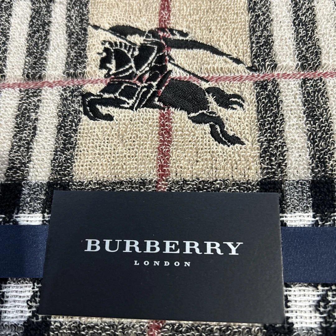お値下げ、バーバリータオルケット、ノバチェック、未使用。