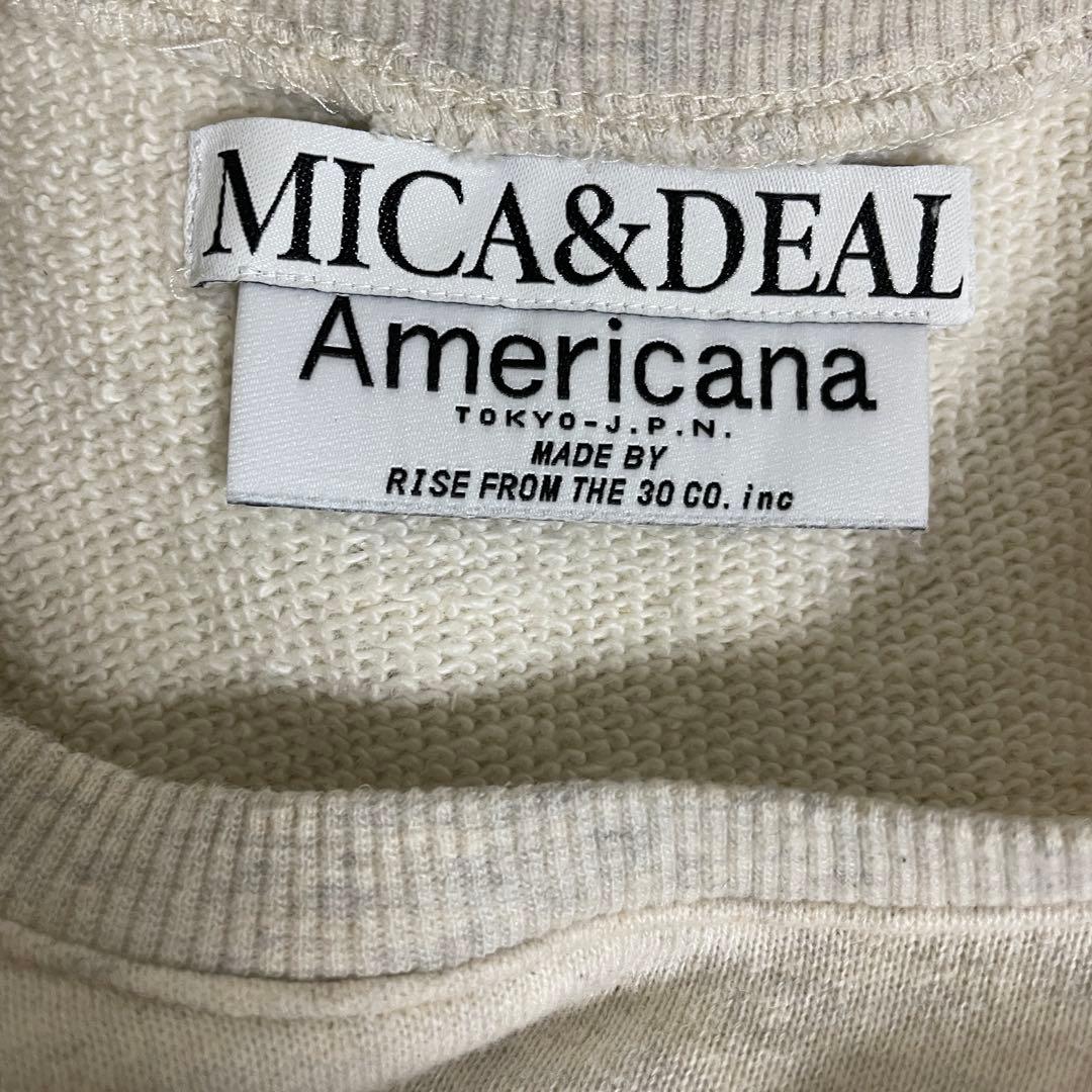 AMERICANA |MICA&DEAL ラグランスリーブ　スウェット