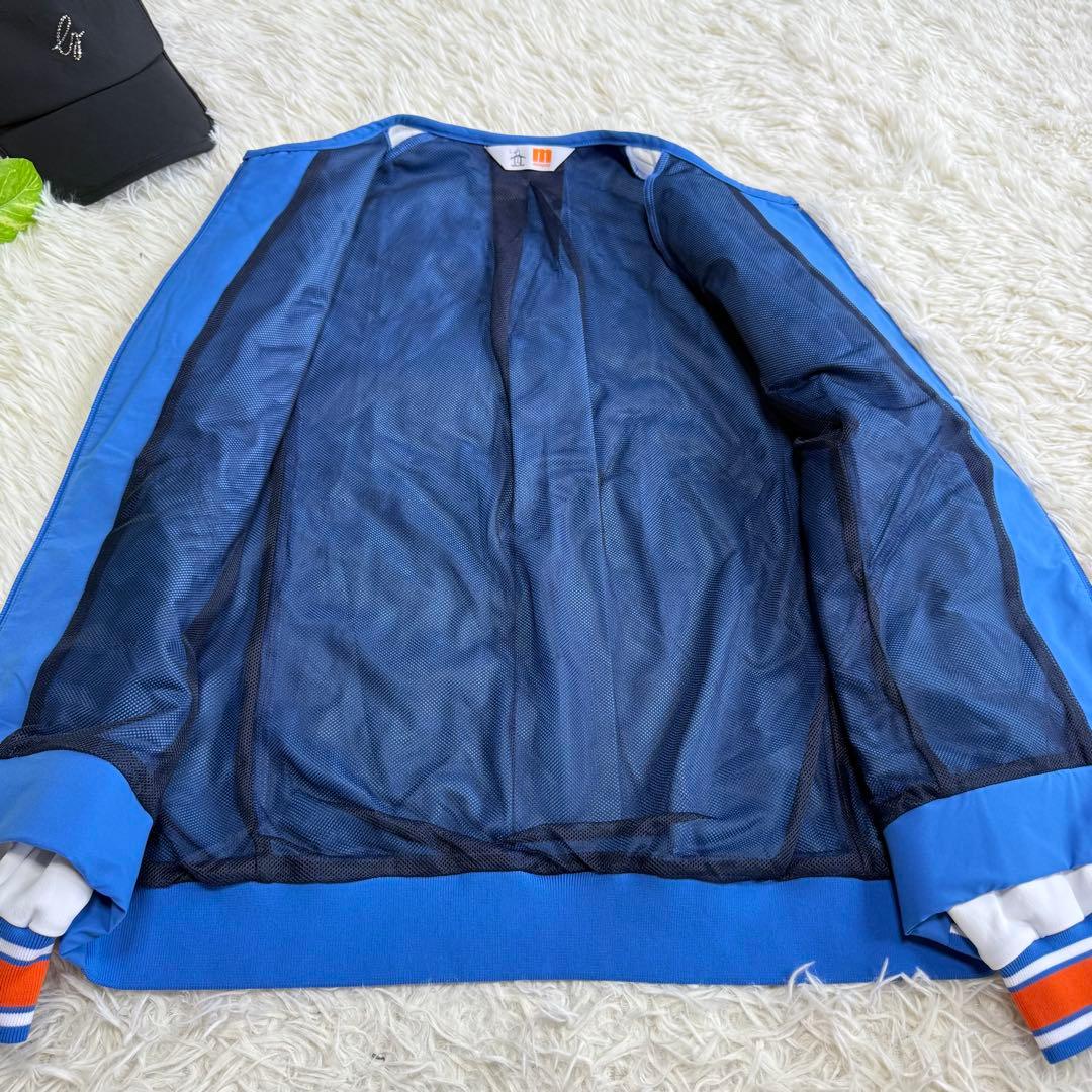 【マンシングウェア】極美品 ジップジャケット ノーカラー Lサイズ レディース