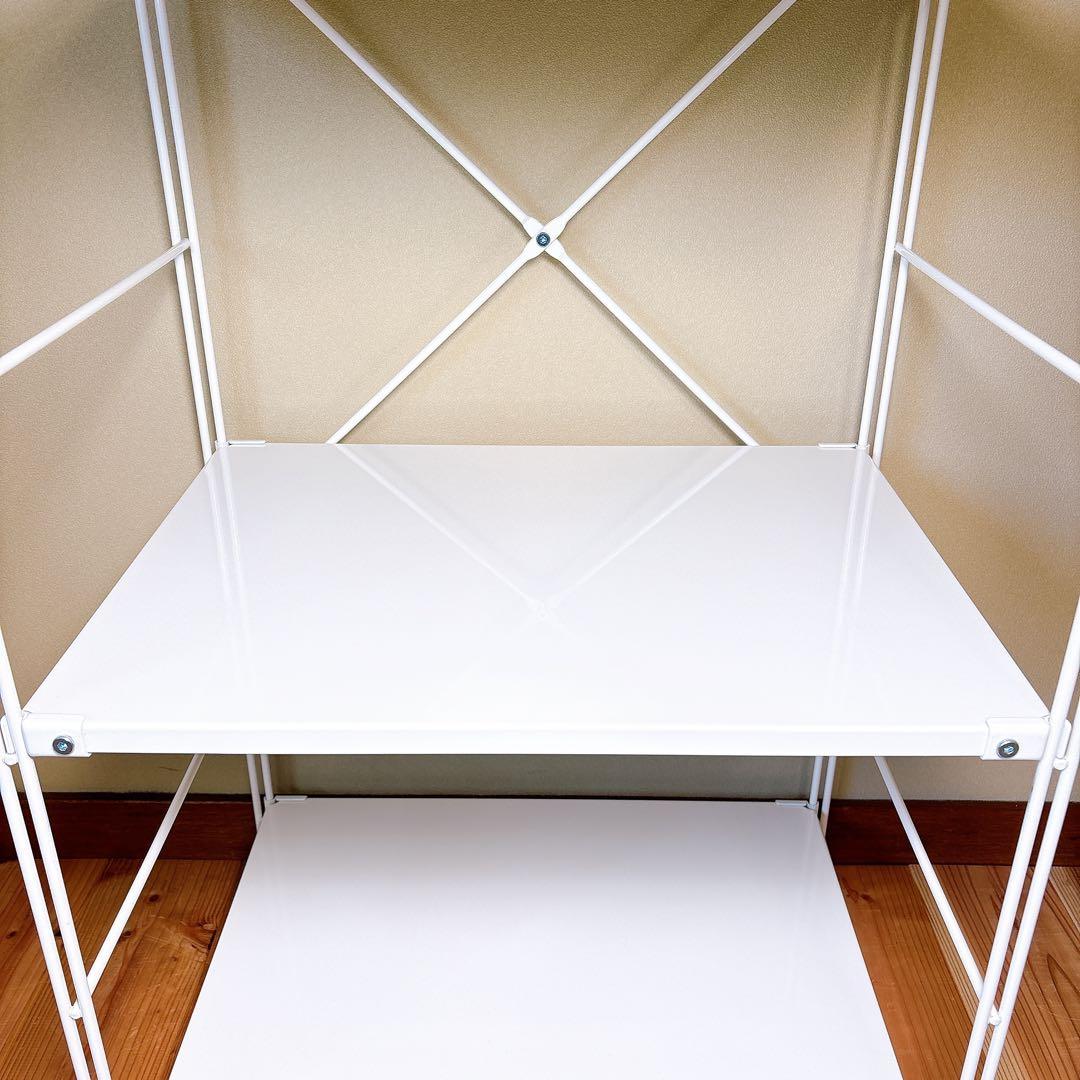 【良品】 無印良品 スチールユニットシェルフ スチール棚セット 中 ライトグレー