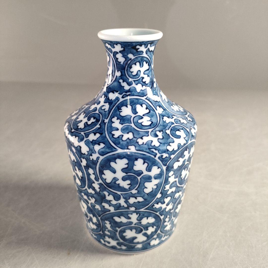 A1349-6/有田焼/源右衛門窯/染付唐草文だし入/共箱/和食器/懐石道具/