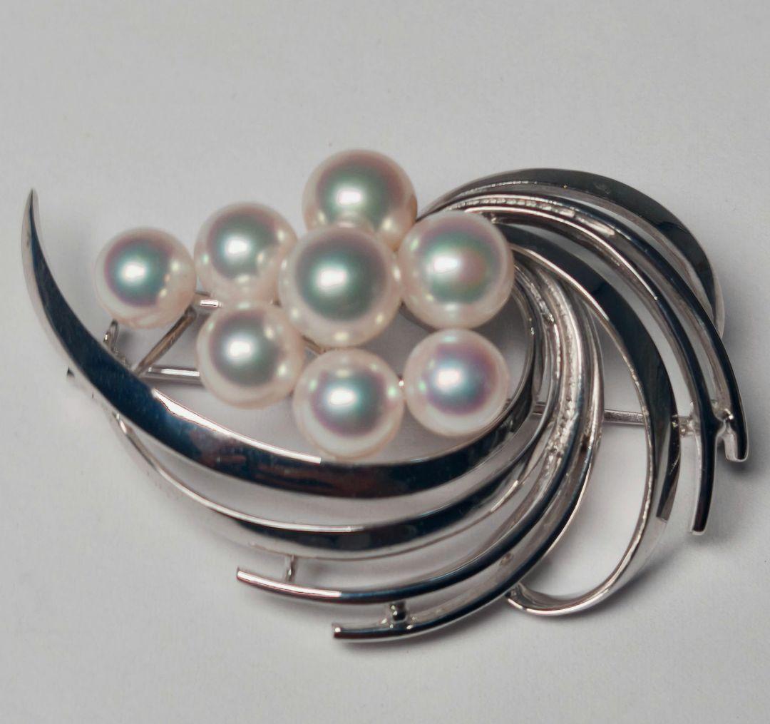 【極美品 最高級!!】ミキモト ブローチ パール フォーマル 8珠 皇室御用達